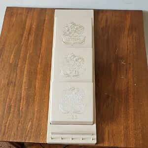 Vintage FESCO Foral Letter, Notes, Misc, And Key Holder Made In The USA